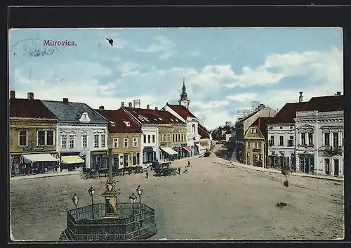 AK Mitrovica, Blick vom Hauptplatz in eine Strasse