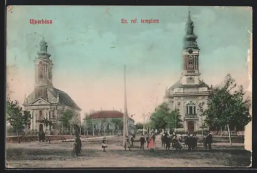 AK Ujverbász, Ev. ref. templom