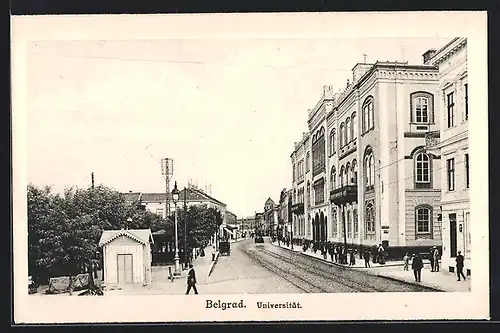AK Belgrad, Strasse mit Universität