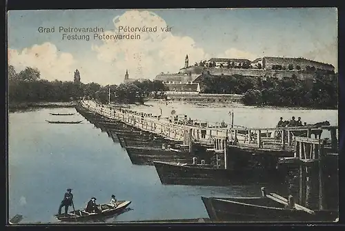 AK Petrovaradin / Petervarad / Peterwardein, Grad, Var, Festung von der Kaiseite