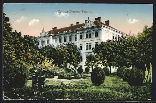 AK Zemun / Zimony / Semlin, Gebäudeansicht