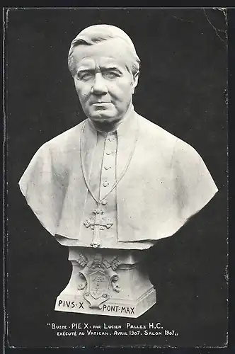 AK Büste von Papst Pius X.