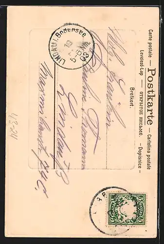 AK kleiner Harlekin mit Poirette