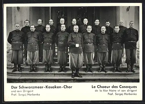 AK Schwarzmeer-Kosaken-Chor mit Dirigent S. Horbenko