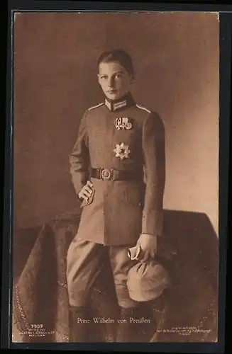 AK Prinz Wilhelm in Uniform mit Orden
