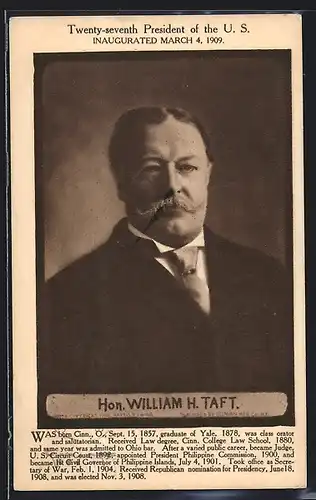 AK 27. Präsident der USA William H. Taft