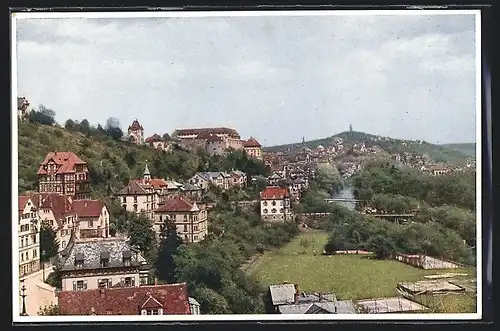 AK Tübingen, Ortsansicht von Westen