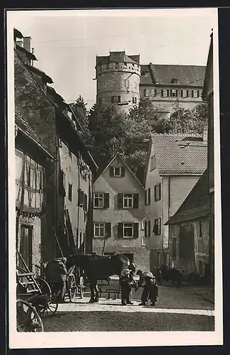 AK Tübingen, Salzstadelgasse in der Alt-Stadt