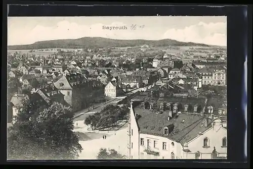 AK Bayreuth, Gesamtansicht der Stadt