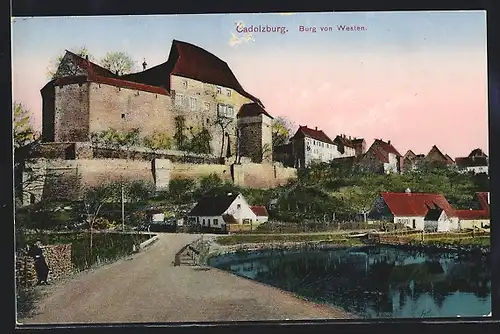 AK Cadolzburg, Burgblick von Westen