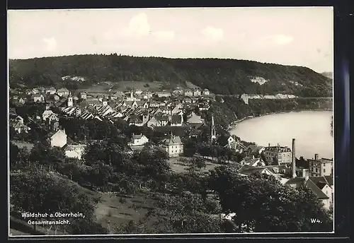 AK Waldshut a. Oberrhein, Gesamtansicht mit Fluss