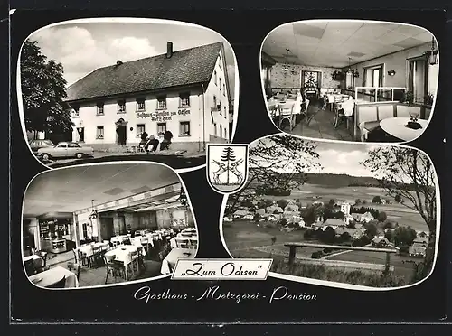 AK Herrischried, Gasthaus Metzgerei Pension zum Ochsen, Gesamtansicht