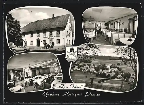 AK Herrischried, Gasthaus Metzgerei Pension zum Ochsen, Gesamtansicht