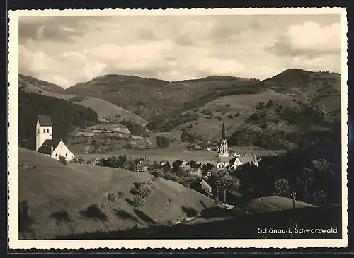 AK Schönau, Gesamtansicht mit Kirche