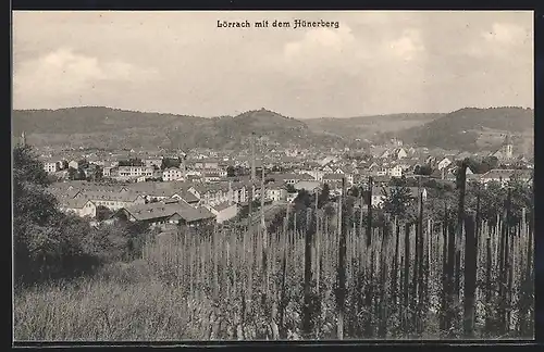 AK Lörrach, Gesamtansicht mit dem Hünerberg