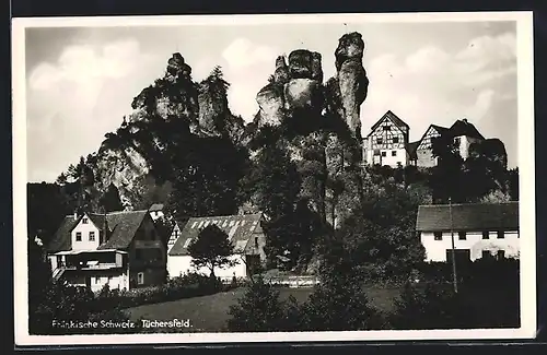 AK Tüchersfeld /Fränk. Schweiz, Blick auf den Ort