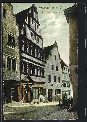 AK Rothenburg o.T., Am Baumeisterhaus