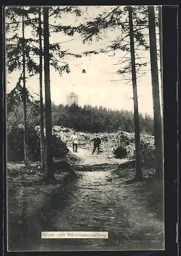 AK Mönchswalderberg, Weg zum Aussichtsturm
