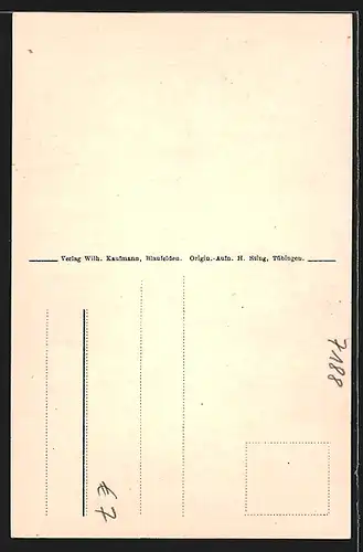 AK Blaufelden, Strassenansicht mit Kirche und Rathaus