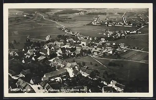 AK Heuberg, Gesamtansicht vom Flugzeug aus