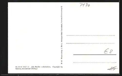 AK Laufen a. d. Eyach, Ortsansicht mit Schalksburg