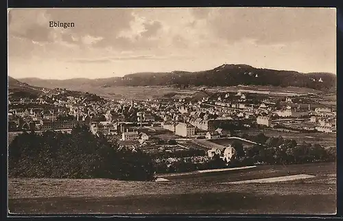 AK Ebingen, Totalansicht aus der Vogelschau