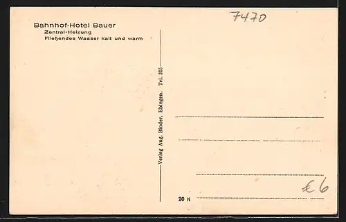 AK Ebingen, Totalansicht aus der Vogelschau