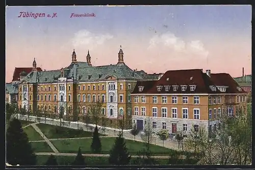 AK Tübingen a. N., Blick auf Frauenklinik