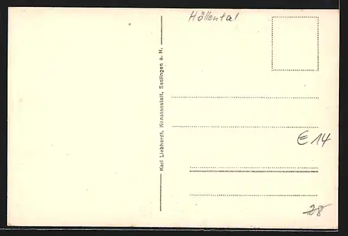 AK Stalten, Kurhaus, Höllbachfälle