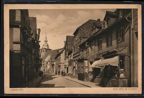 AK Lüneburg, Strasse Auf der Altstadt