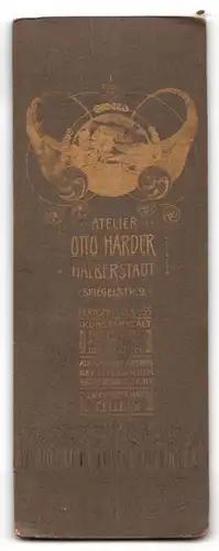 Fotografie Otto Harder, Halberstadt, Spiegelstr. 9, Soldat in Uniform mit Schirmmütze