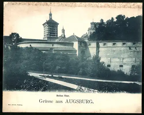 Riesen-AK Augsburg, Rothes Tor und Parkanlage