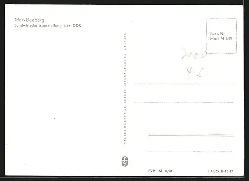 AK Markkleeberg, Landwirtschaftlicheausstellung der DDR