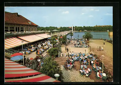 AK Hannover, Maschsee-Gaststätten mit Terrasse