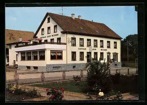 AK Hausen vor Wald, Gasthaus-Metzgerei Adler, Bes. Fam. Grosshardt