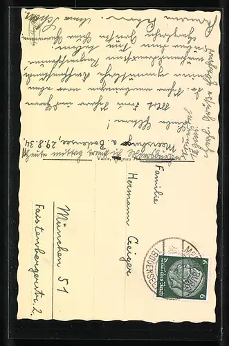 AK Meersburg, Blick auf das Schloss