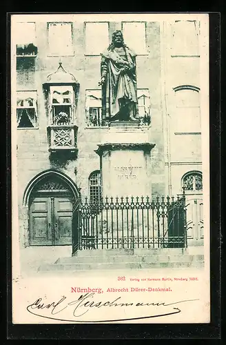 AK Nürnberg, Albrecht Dürer-Denkmal