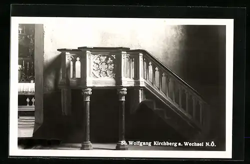 AK Kirchberg a. Wechsel, Kirche St. Wolfgang, Innenansicht