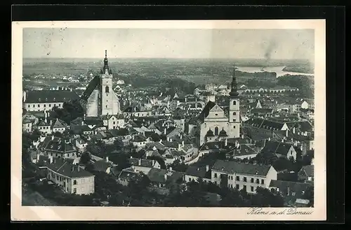 AK Krems a. d. Donau, Teilansicht mit Kirche