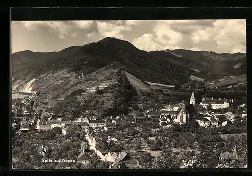 AK Spitz a. d. Donau, Teilansicht mit Kirche