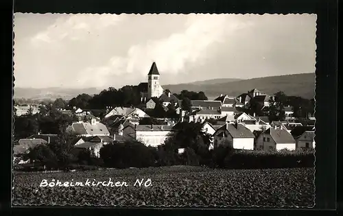 AK Böheimkirchen, Ortsansicht mit Fernblick