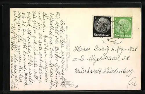 AK Wr. Neustadt, Rosarium im Stadtpark