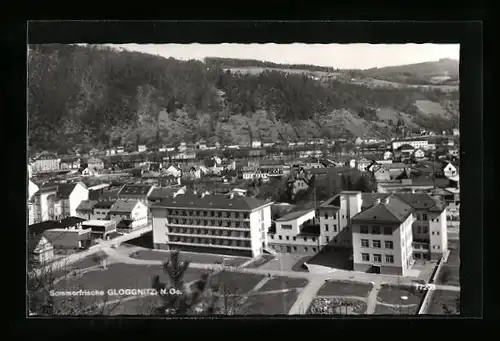 AK Gloggnitz, Teilansicht mit Parkanlage