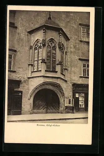 AK Krems /Donau, Gögl-Erker, von der Strasse gesehen