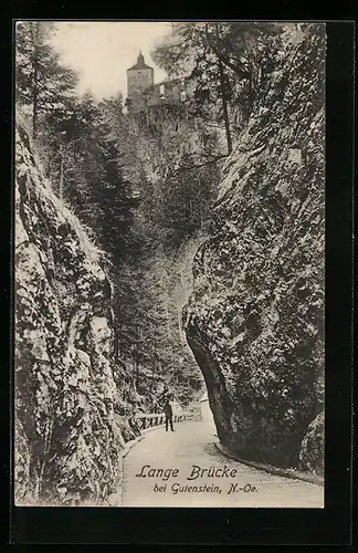 AK Gutenstein, Partie an der Langen Brücke