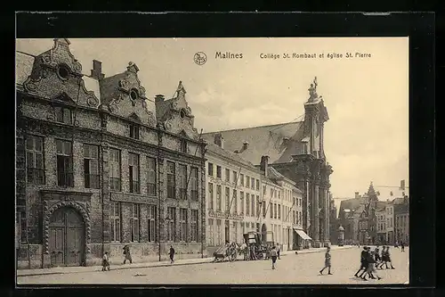 AK Malines, Collège St. Rombaut et Eglise St. Pierre