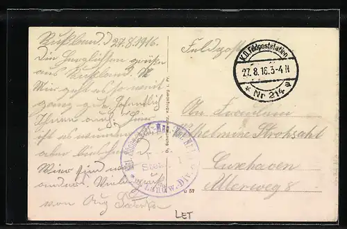 AK Libau, Partie im Hafen