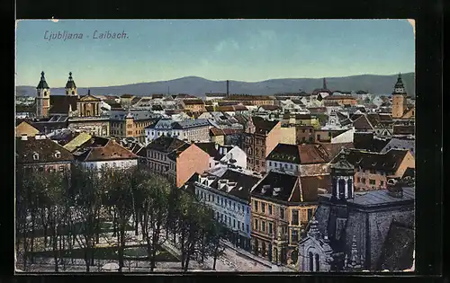 AK Ljubljana, Gesamtansicht der Stadt