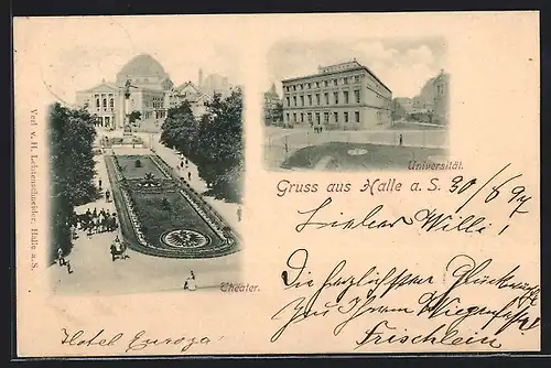 AK Halle a. S., Universität und Theater