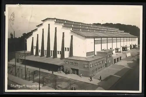 AK Stuttgart, Blick zur Stadthalle